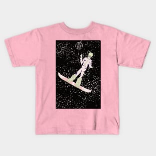 Las Vegas Ski & Snowboard Resort Manga Snowboarder Kids T-Shirt